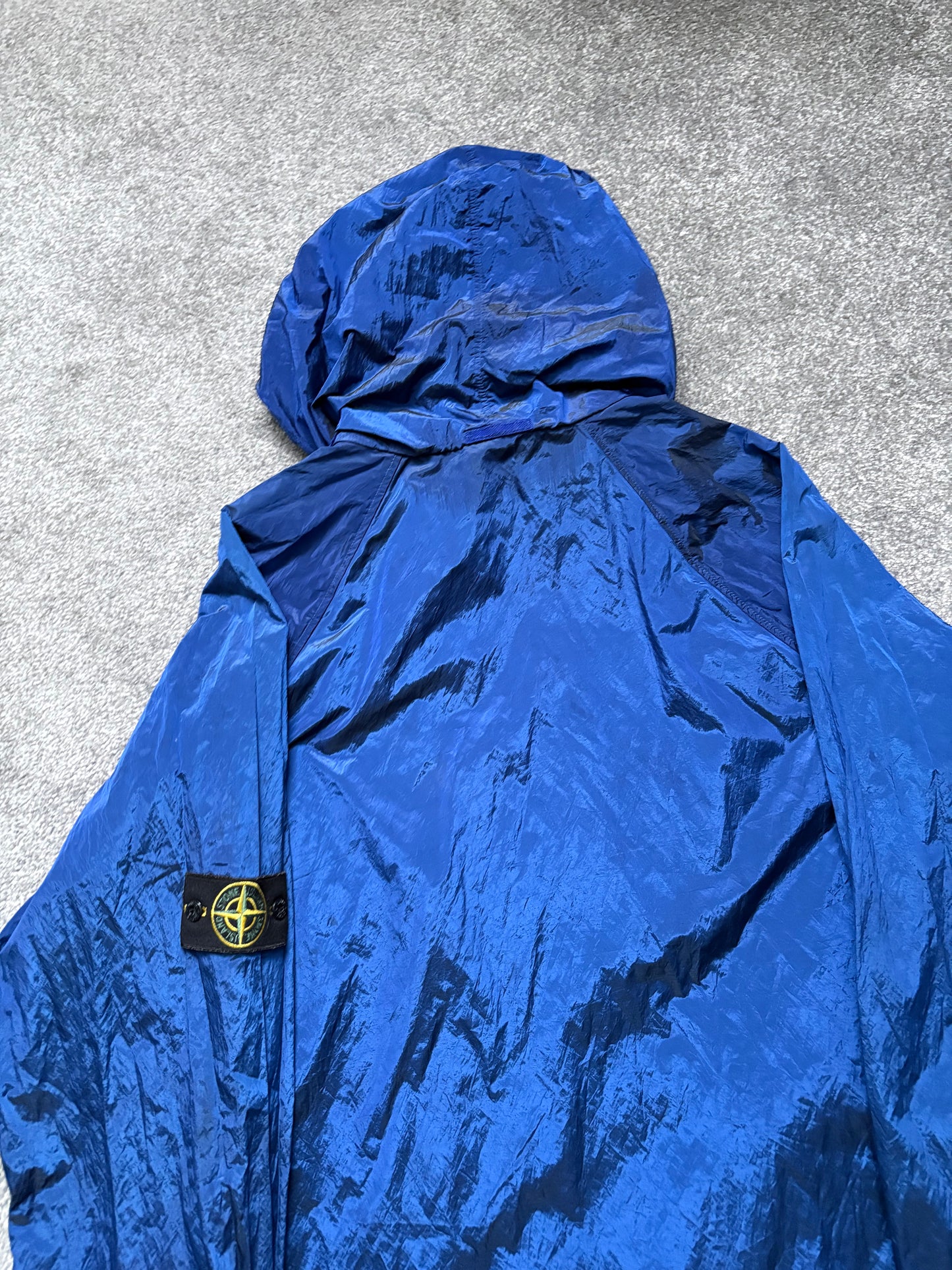 Stone Island 2008 Blue Nylon Metal Shimmer Jacket